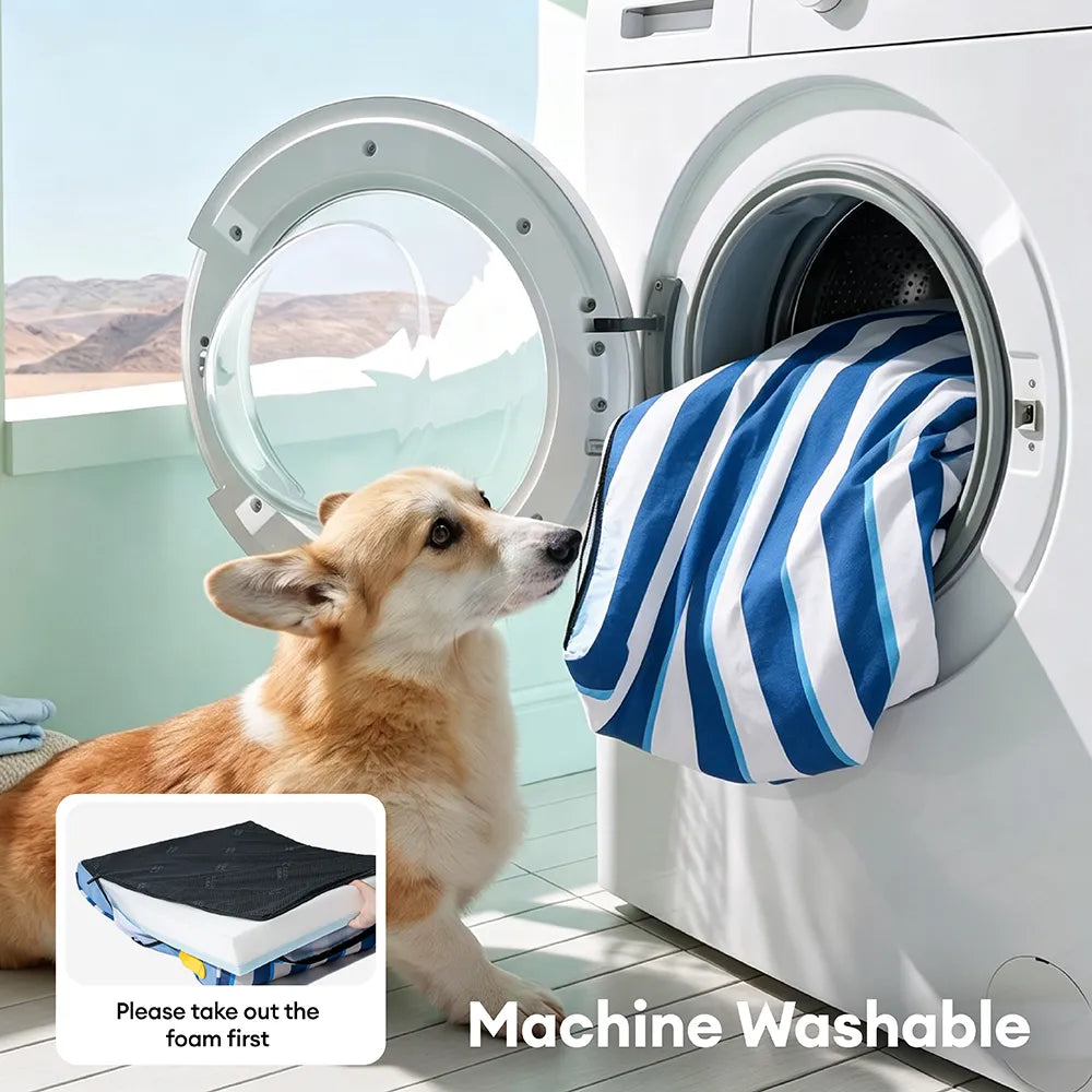 Lit Orthopédique Rafraîchissant pour Chien | Effet Cool-Touch, Mousse de Soutien, Lavable, Toutes Tailles