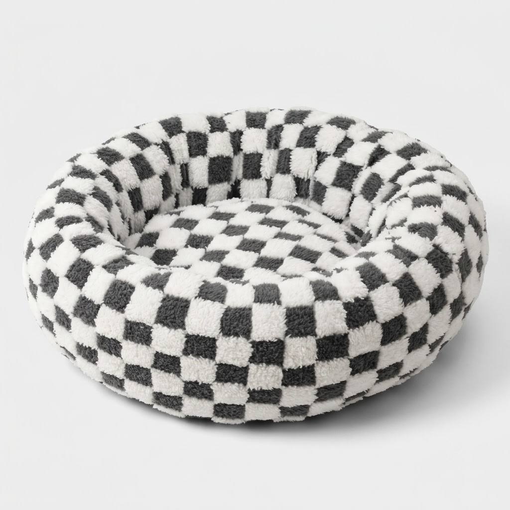 Panier Rond Chien Bords Surélevés | Lavable Machine, Toutes Tailles, Golden & Labrador