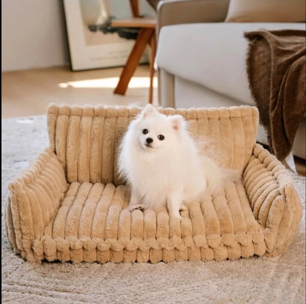 Sofa orthopédique pour chien avec appui-tête - coloris disponibles
