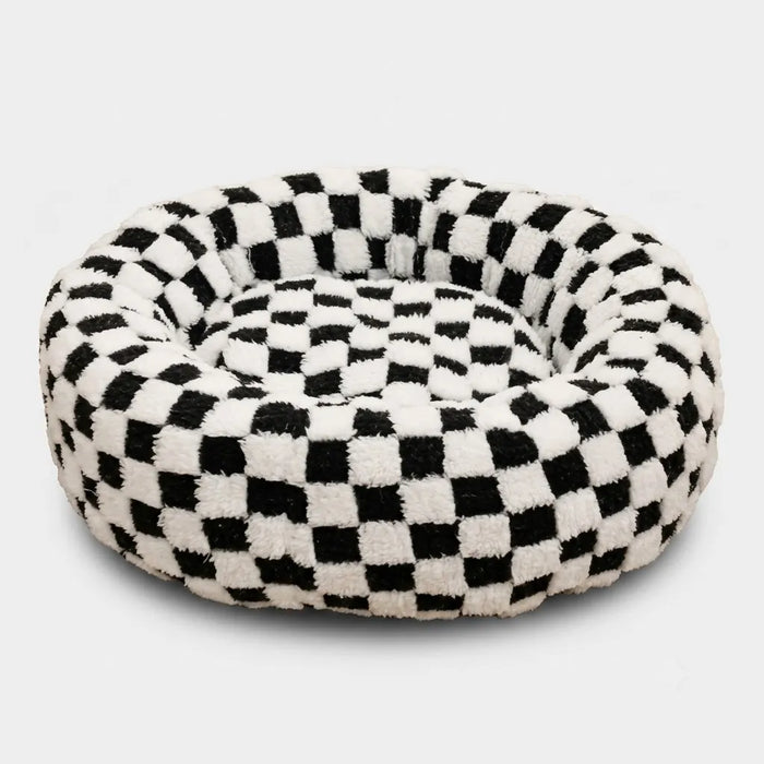 Panier Rond Chien Bords Surélevés | Lavable Machine, Toutes Tailles, Golden & Labrador