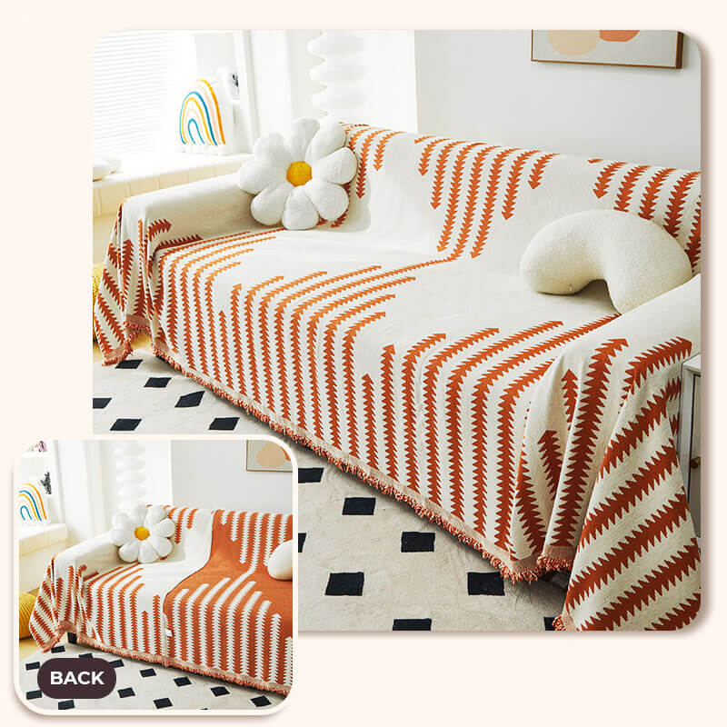 Couvre-Canapé Chenille Anti-Griffures pour Chien | Réversible, Toutes Saisons, Décoration Intérieure
