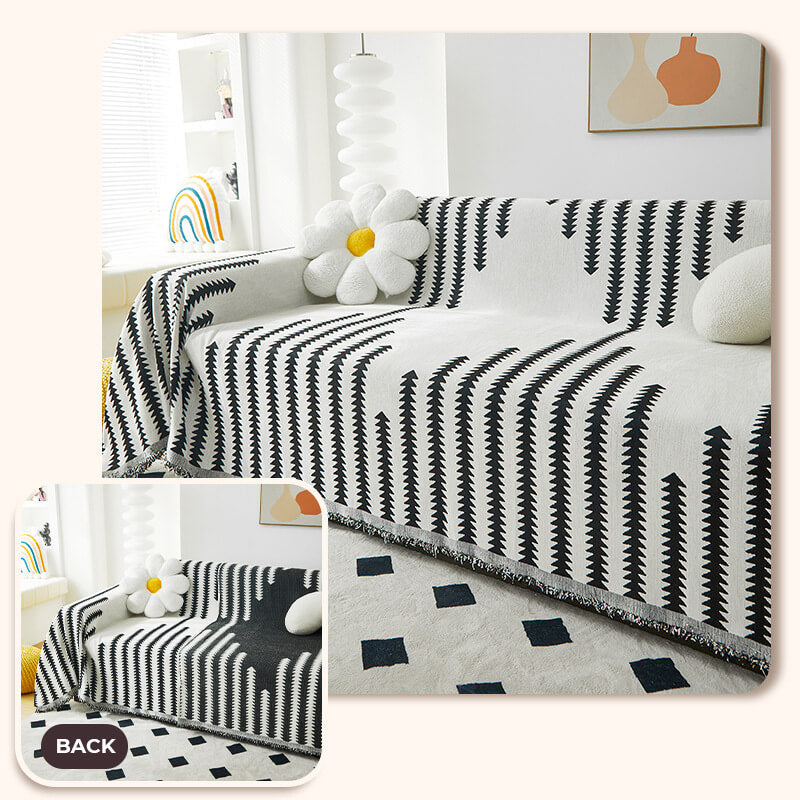 Couvre-Canapé Chenille Anti-Griffures pour Chien | Réversible, Toutes Saisons, Décoration Intérieure