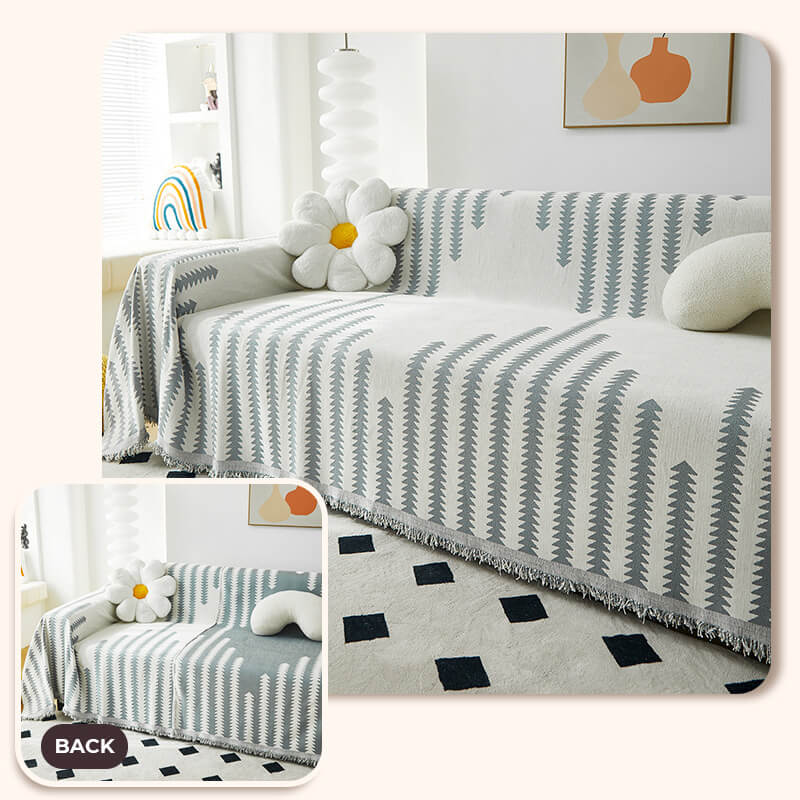 Couvre-Canapé Chenille Anti-Griffures pour Chien | Réversible, Toutes Saisons, Décoration Intérieure