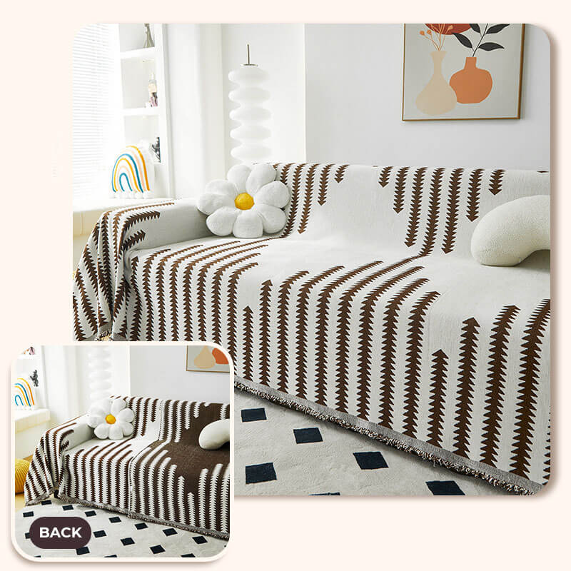 Couvre-Canapé Chenille Anti-Griffures pour Chien | Réversible, Toutes Saisons, Décoration Intérieure
