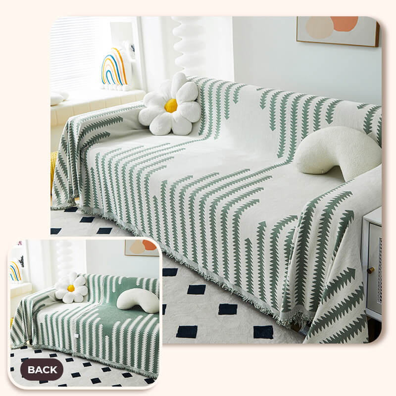 Couvre-Canapé Chenille Anti-Griffures pour Chien | Réversible, Toutes Saisons, Décoration Intérieure