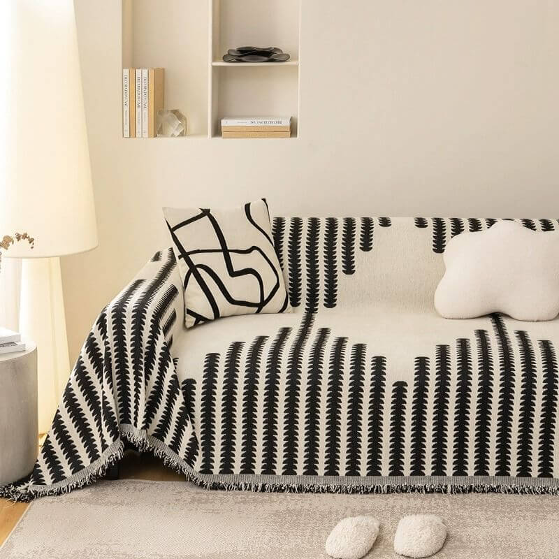 Couvre-Canapé Chenille Anti-Griffures pour Chien | Réversible, Toutes Saisons, Décoration Intérieure