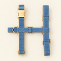 Harnais pour Chien Jeans Denim Bleu | Confort Sans Tension sur le Cou, Réglable XS à XL
