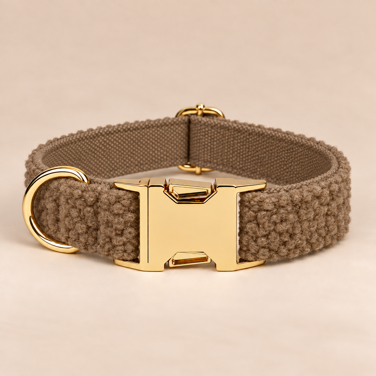 Collier pour Chien Teddy Café | Réglable XS à XL, Assorti Laisse & Harnais