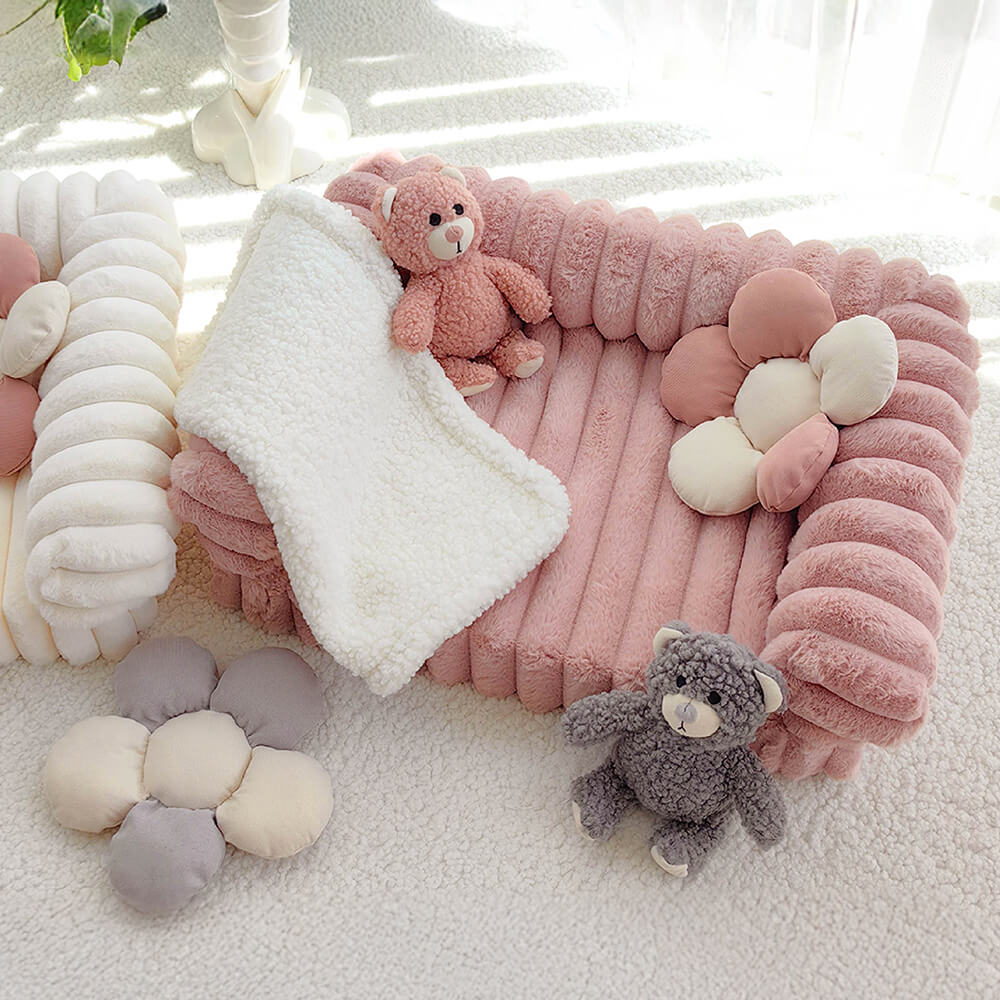Sofa Orthopédique Peluche Chien & Chat | Design Moderne, Lavable, Soutien Articulaire