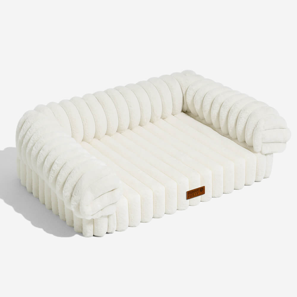Sofa Orthopédique Peluche Chien & Chat | Design Moderne, Lavable, Soutien Articulaire