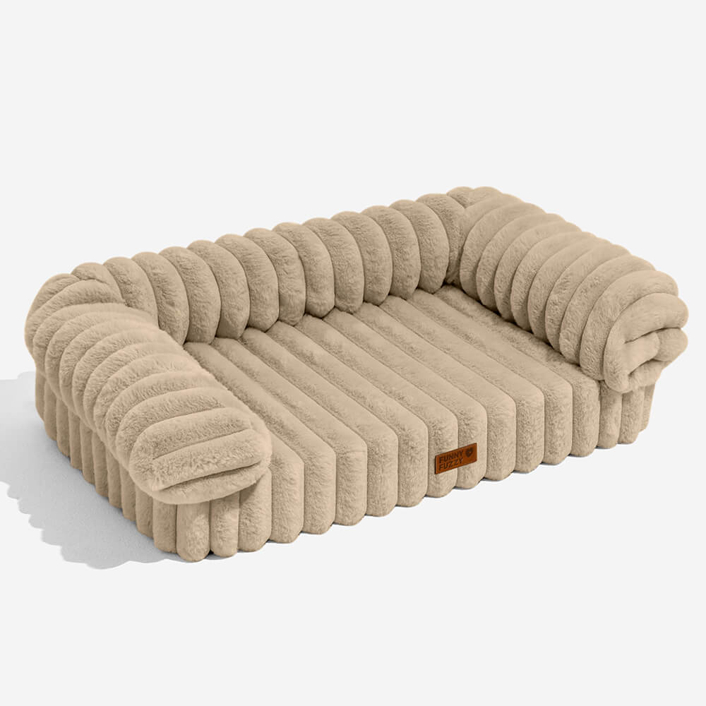 Sofa Orthopédique Peluche Chien & Chat | Design Moderne, Lavable, Soutien Articulaire