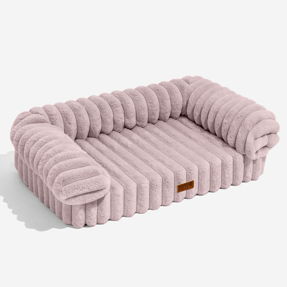 Sofa Orthopédique Peluche Chien & Chat | Design Moderne, Lavable, Soutien Articulaire