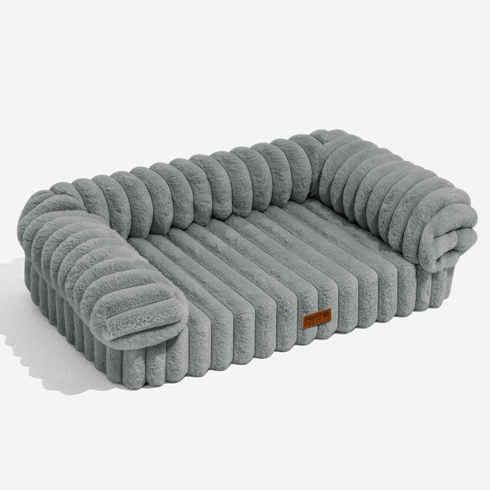 Sofa Orthopédique Peluche Chien & Chat | Design Moderne, Lavable, Soutien Articulaire