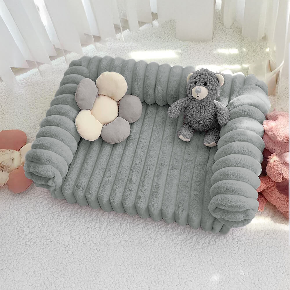 Sofa Orthopédique Peluche Chien & Chat | Design Moderne, Lavable, Soutien Articulaire