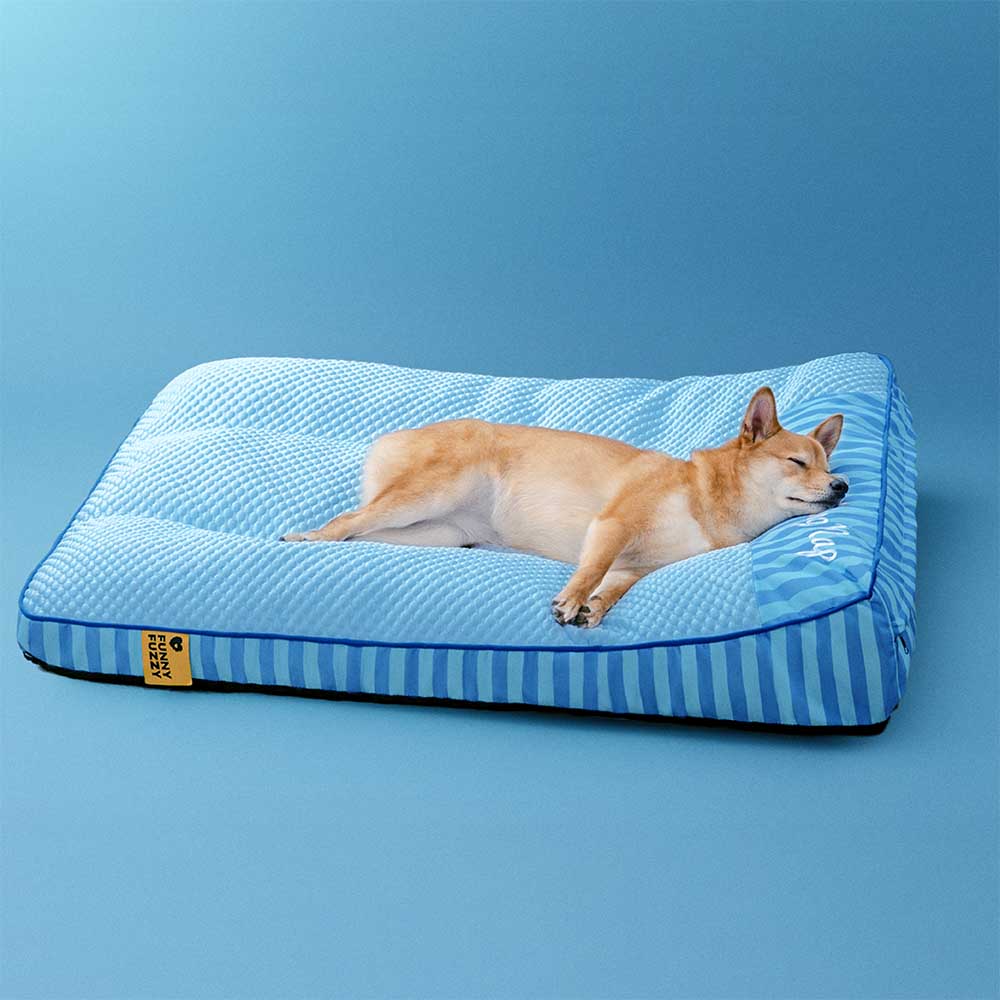 Lit Orthopédique Grand Format Rafraîchissant pour Chien Senior | Appui-Tête, Respirant, Antidérapant