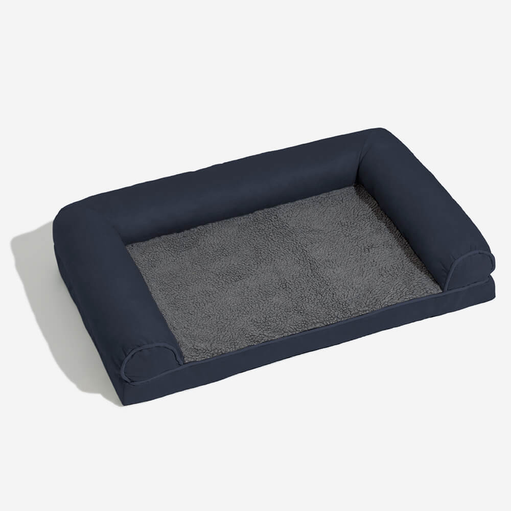 Lit Fausse Fourrure Petit Prix pour Chien | Rebords de Soutien, Doux, Toutes Tailles S à XXL