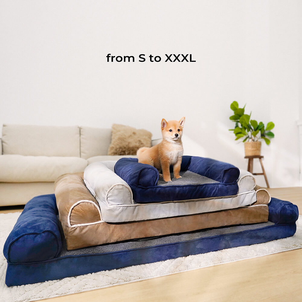 Lit Fausse Fourrure Petit Prix pour Chien | Rebords de Soutien, Doux, Toutes Tailles S à XXL