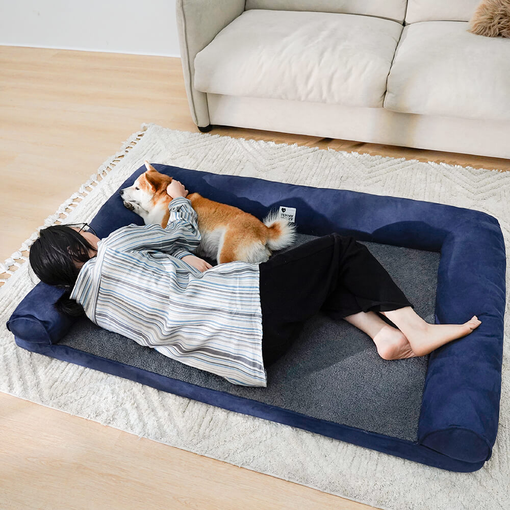 Lit Fausse Fourrure Petit Prix pour Chien | Rebords de Soutien, Doux, Toutes Tailles S à XXL