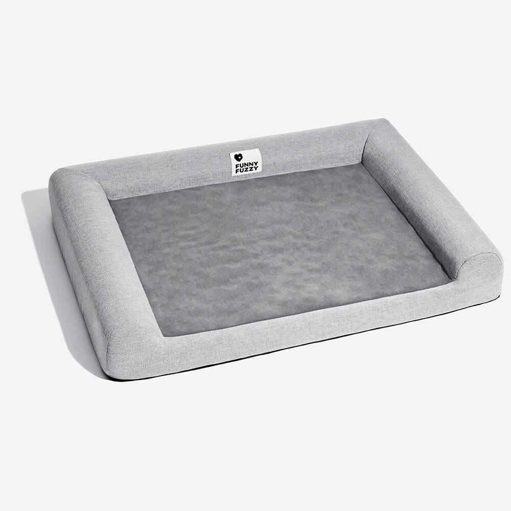 Lit Orthopédique Support Intégral pour Chien | Mousse Mémoire de Forme, Antidérapant, Toutes Tailles