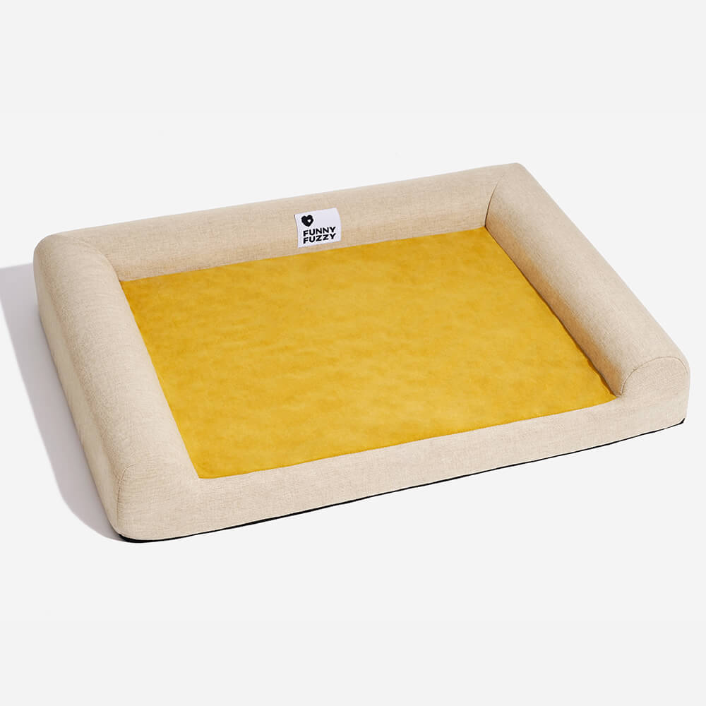 Lit Orthopédique Support Intégral pour Chien | Mousse Mémoire de Forme, Antidérapant, Toutes Tailles