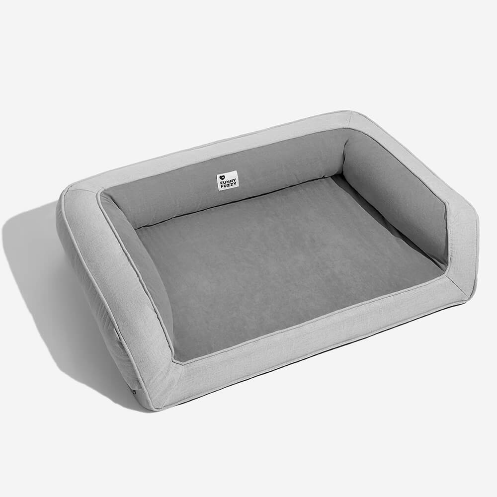 Sofa Lounge Orthopédique Complet pour Chien | Coussins Moelleux, Polaire, Antidérapant