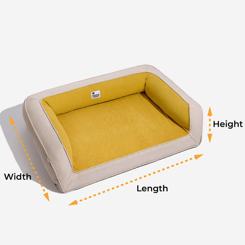 Sofa Lounge Orthopédique Complet pour Chien | Coussins Moelleux, Polaire, Antidérapant