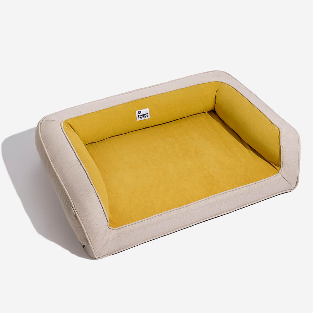 Sofa Lounge Orthopédique Complet pour Chien | Coussins Moelleux, Polaire, Antidérapant