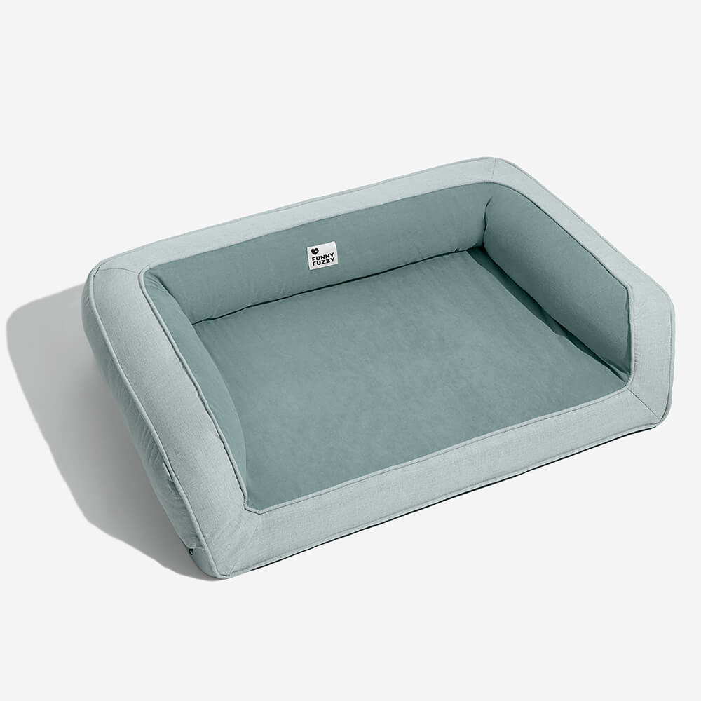 Sofa Lounge Orthopédique Complet pour Chien | Coussins Moelleux, Polaire, Antidérapant