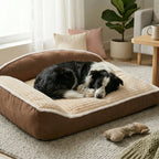 Lit Orthopédique Mémoire de Forme pour Chien | Coussin Anti-Dérapant & Lavable