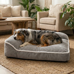 Lit Orthopédique Mémoire de Forme pour Chien | Coussin Anti-Dérapant & Lavable