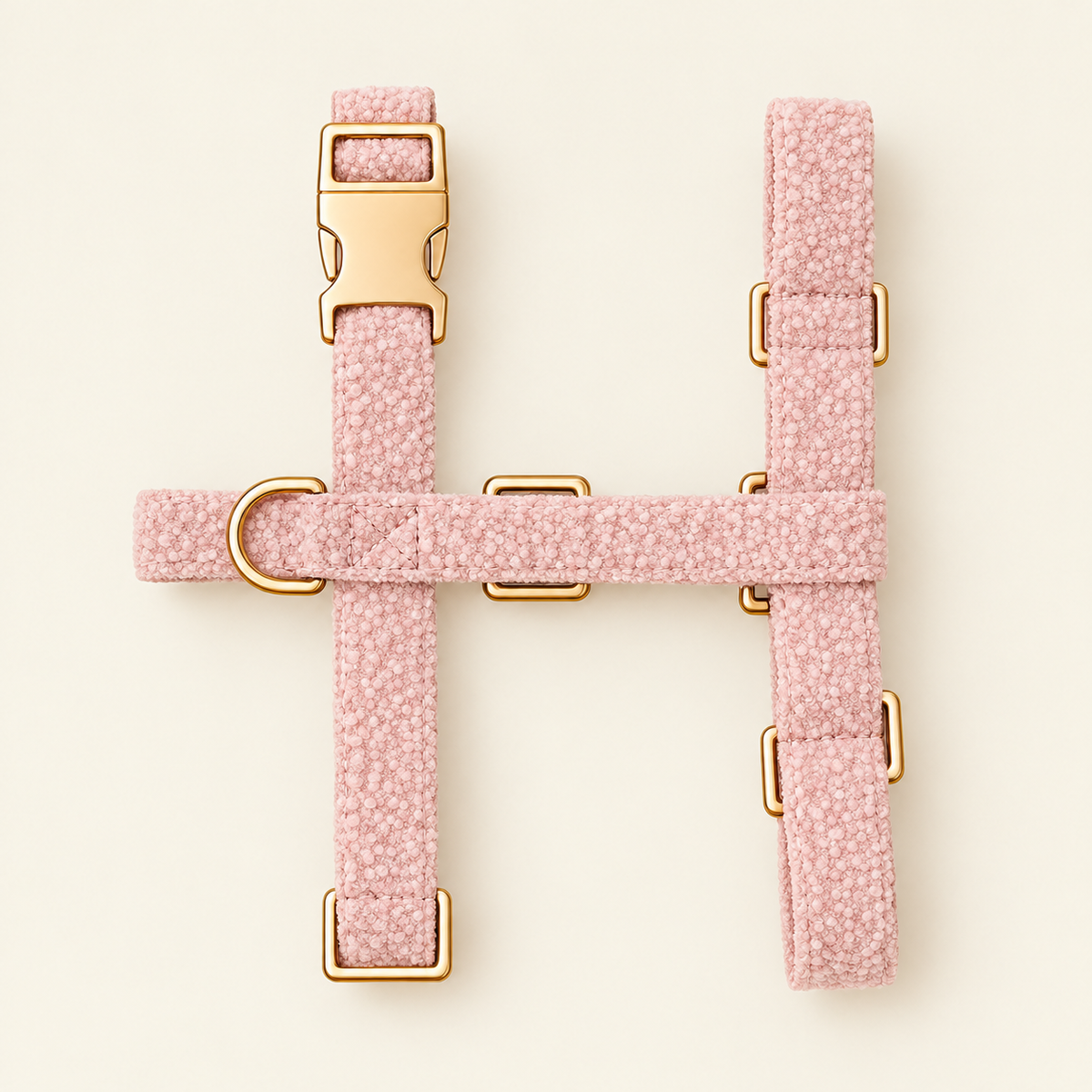 Harnais pour Chien Teddy Rose | Confort Sans Tension sur le Cou, Réglable XS à XL