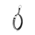Collier Phosphorescent Tressé Main Grand Chien | Anti-Traction, Visible la Nuit, Nylon Renforcé, S à 2XL