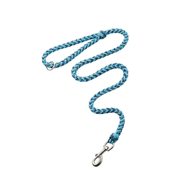 Collier Phosphorescent Tressé Main Grand Chien | Anti-Traction, Visible la Nuit, Nylon Renforcé, S à 2XL