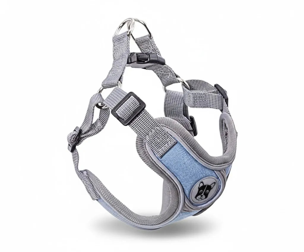 harnais pour chien avec systeme de reglage precis et doublure douce