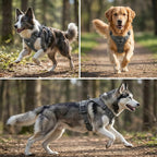 harnais pour chien avec points d’attache metalliques et ajustements lateraux