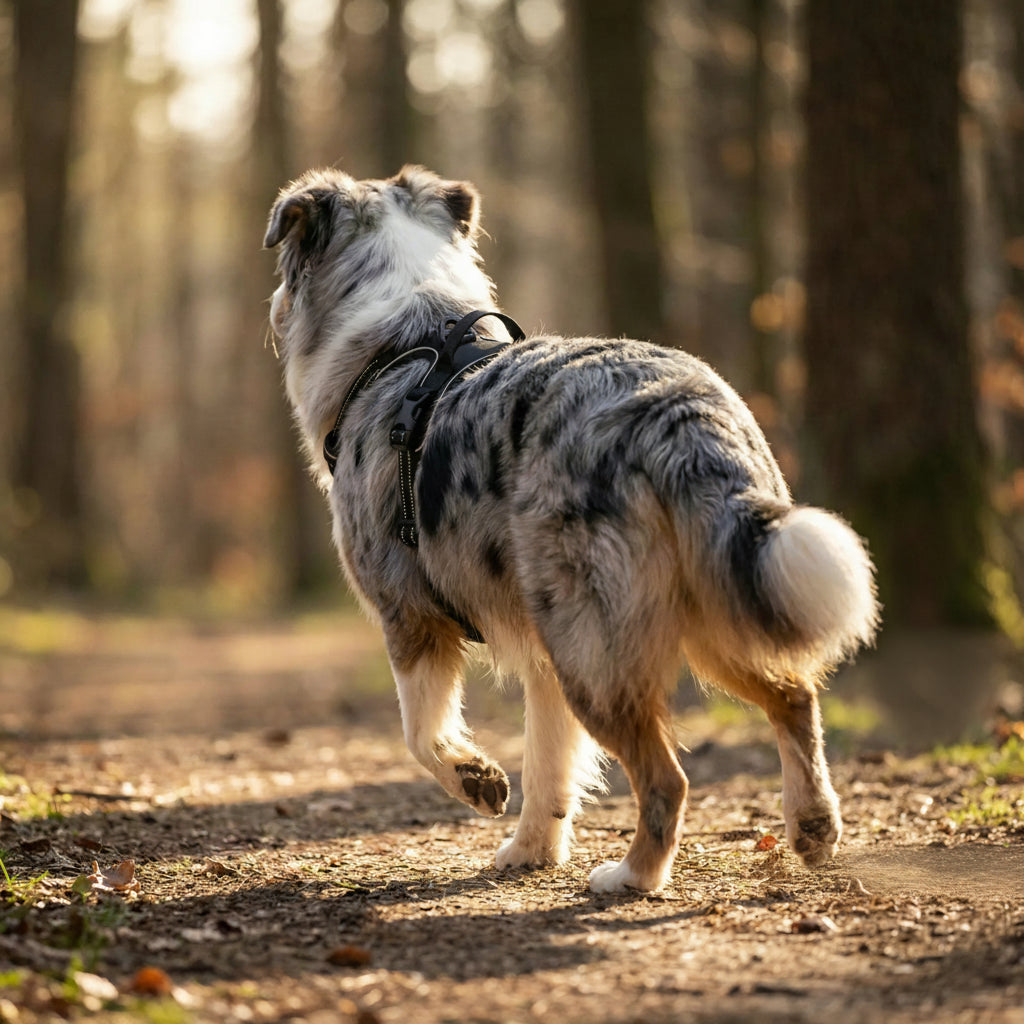 harnais pour chien avec clips a ouverture rapide et coutures renforcees