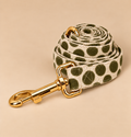 Laisse pour Chien Signature Pois Verts | 1,50 m, Assortie Collier & Harnais