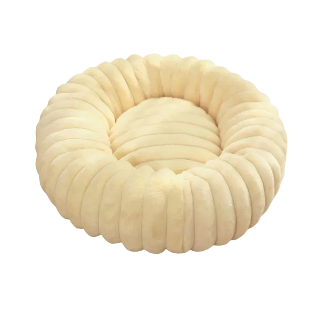 Lit rond pour chien moelleux et respirant
