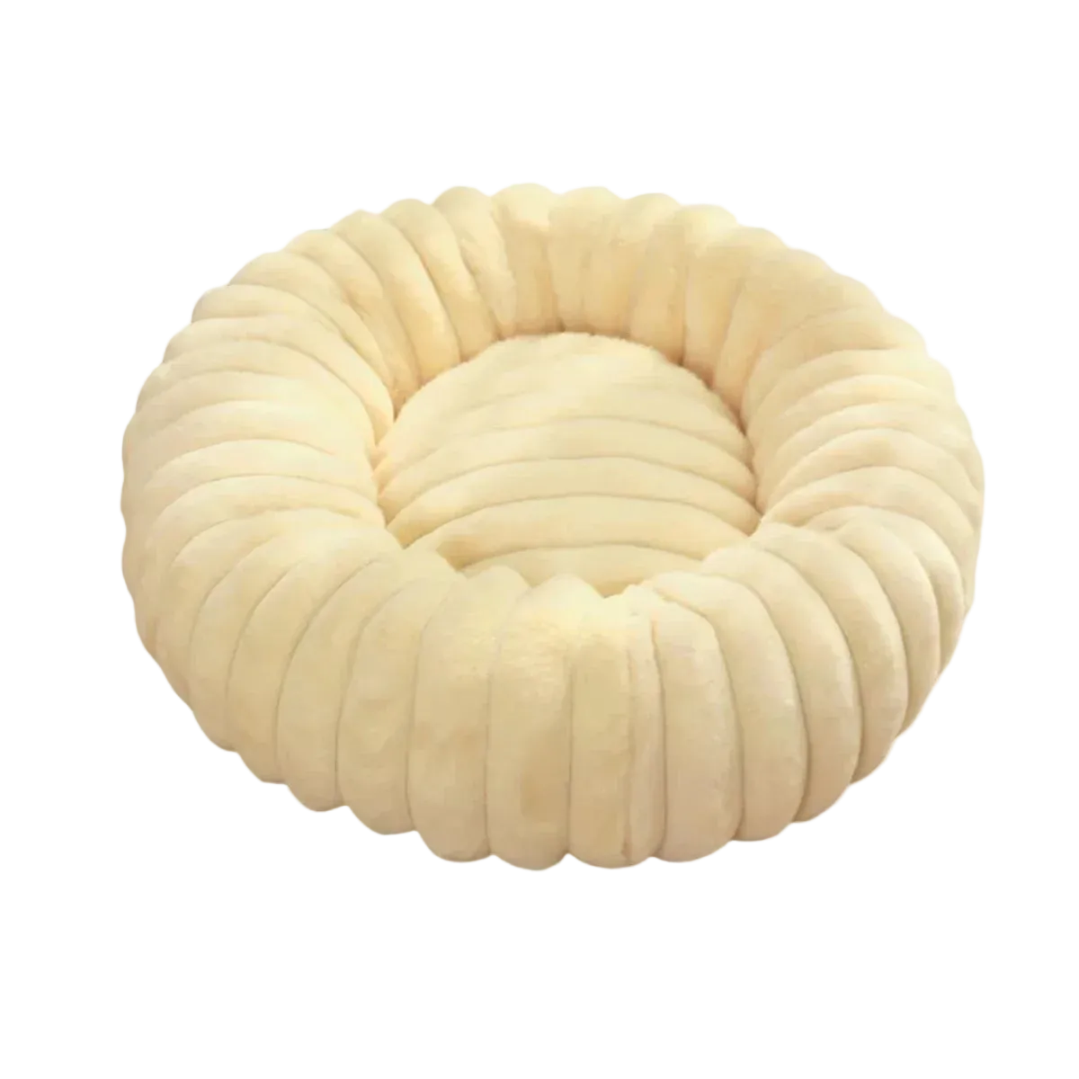Lit rond pour chien moelleux et respirant
