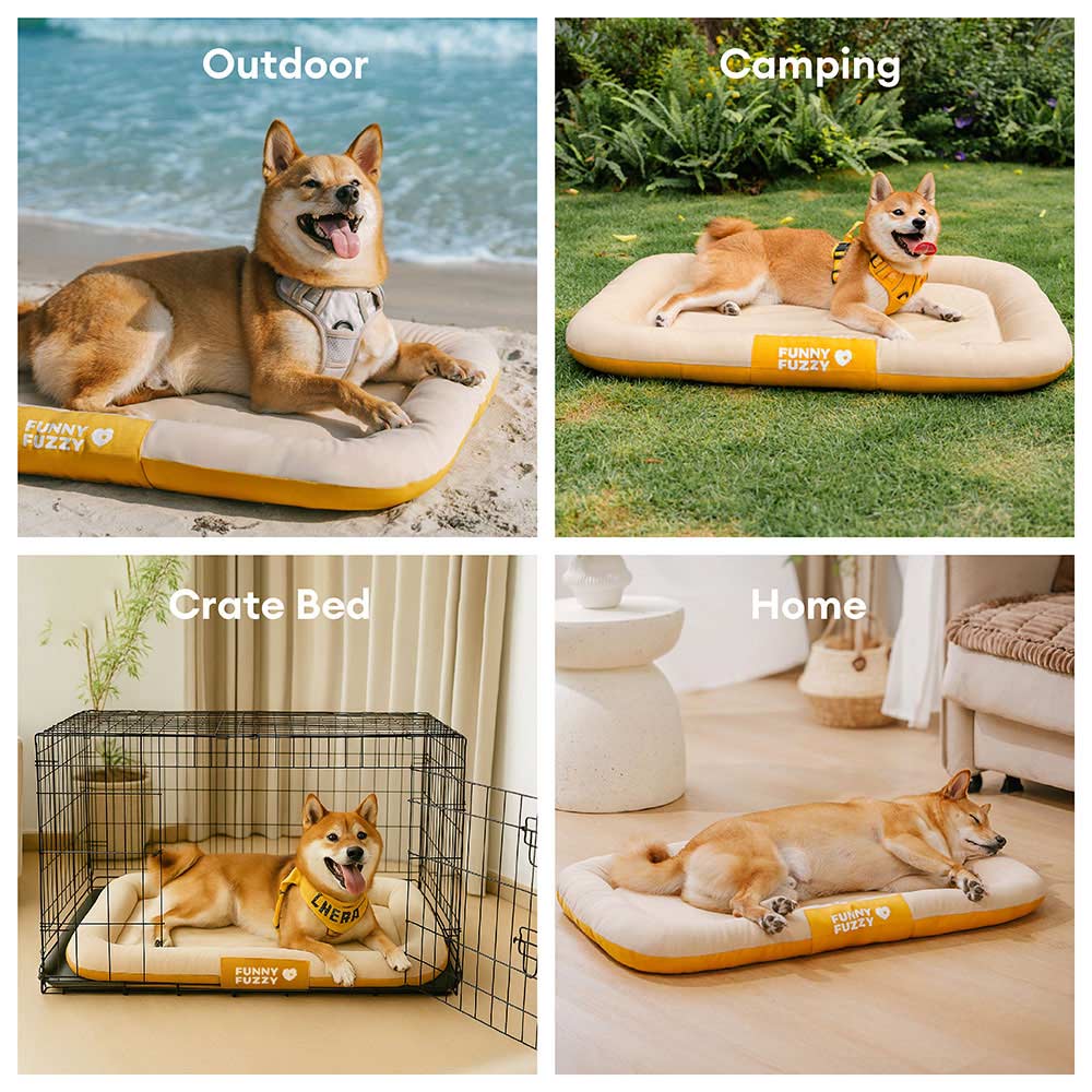Tapis Orthopédique Résistant pour Chien | Oxford Anti-Déchirure, Réversible, Mémoire de Forme, Toutes Tailles