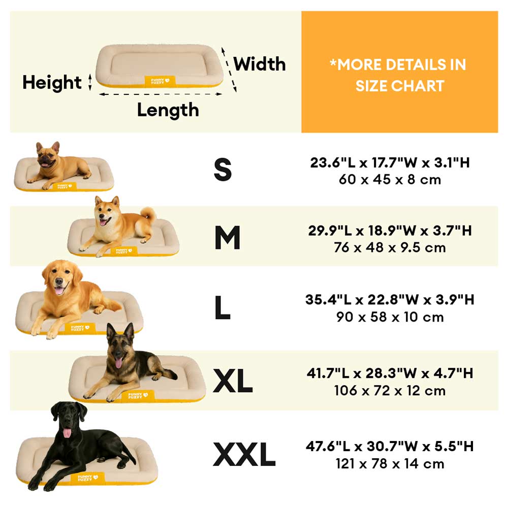 Tapis Orthopédique Résistant pour Chien | Oxford Anti-Déchirure, Réversible, Mémoire de Forme, Toutes Tailles