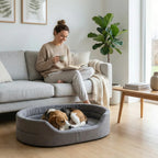 panier pour chien avec contours epais et base stable