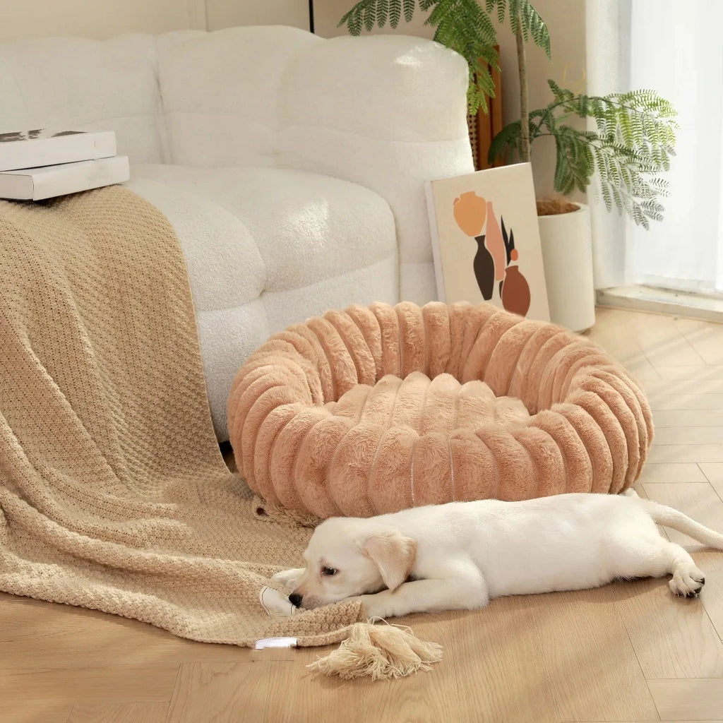Lit rond pour chien design sobre Dododog
