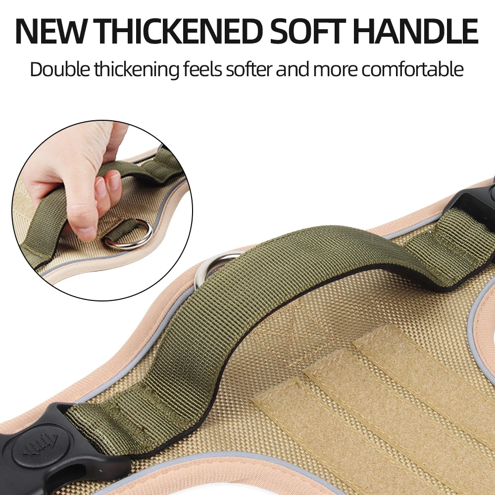 Harnais Imperméable Oxford pour Chien | Anti-Traction, Réfléchissant, Toutes Saisons, Pluie & Boue