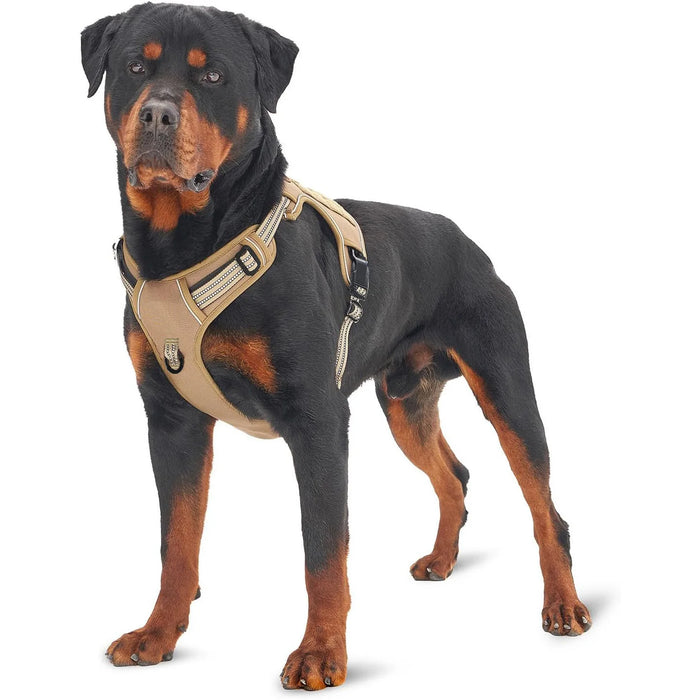 Harnais Tactique Anti-Traction pour Chien | Style Militaire, Poignée de Contrôle, Réfléchissant, Randonnée & Sport