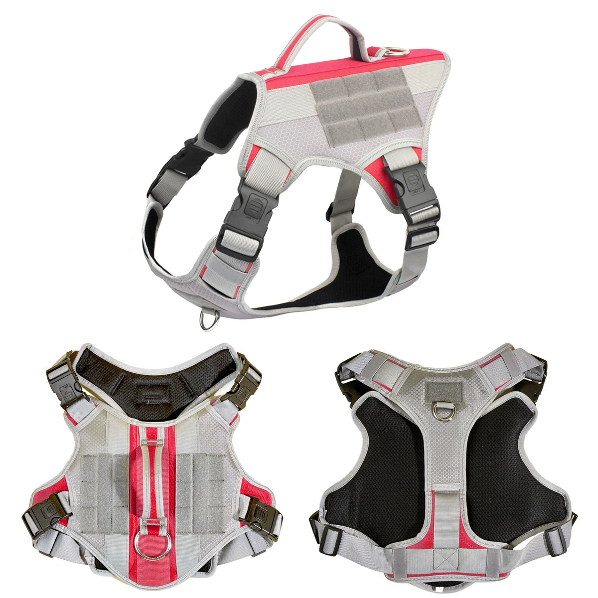 Harnais Éducation Personnalisable Chien | Badge Velcro, Anti-Traction, Respirant & Réfléchissant, Chiot au Grand Chien