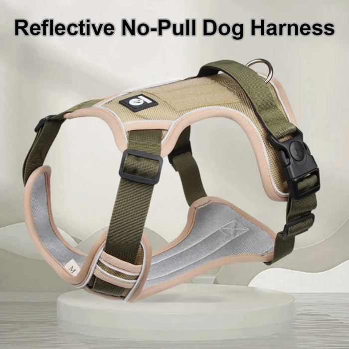 Harnais Imperméable Oxford pour Chien | Anti-Traction, Réfléchissant, Toutes Saisons, Pluie & Boue