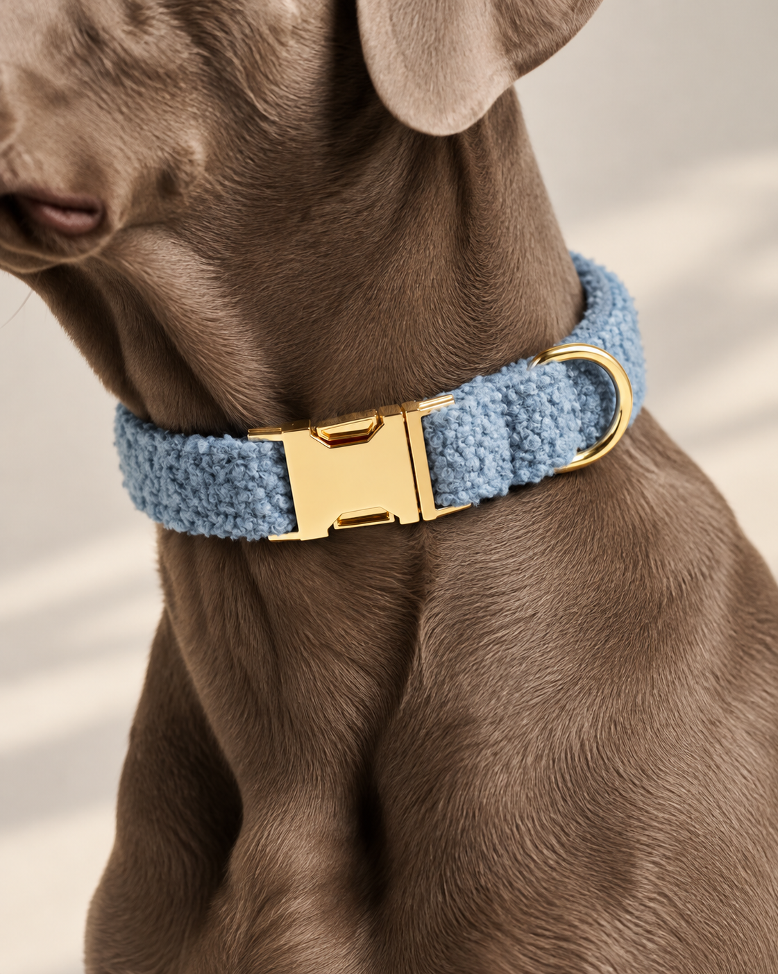 Collier pour Chien Teddy Bleu | Réglable XS à XL, Assorti Laisse & Harnais