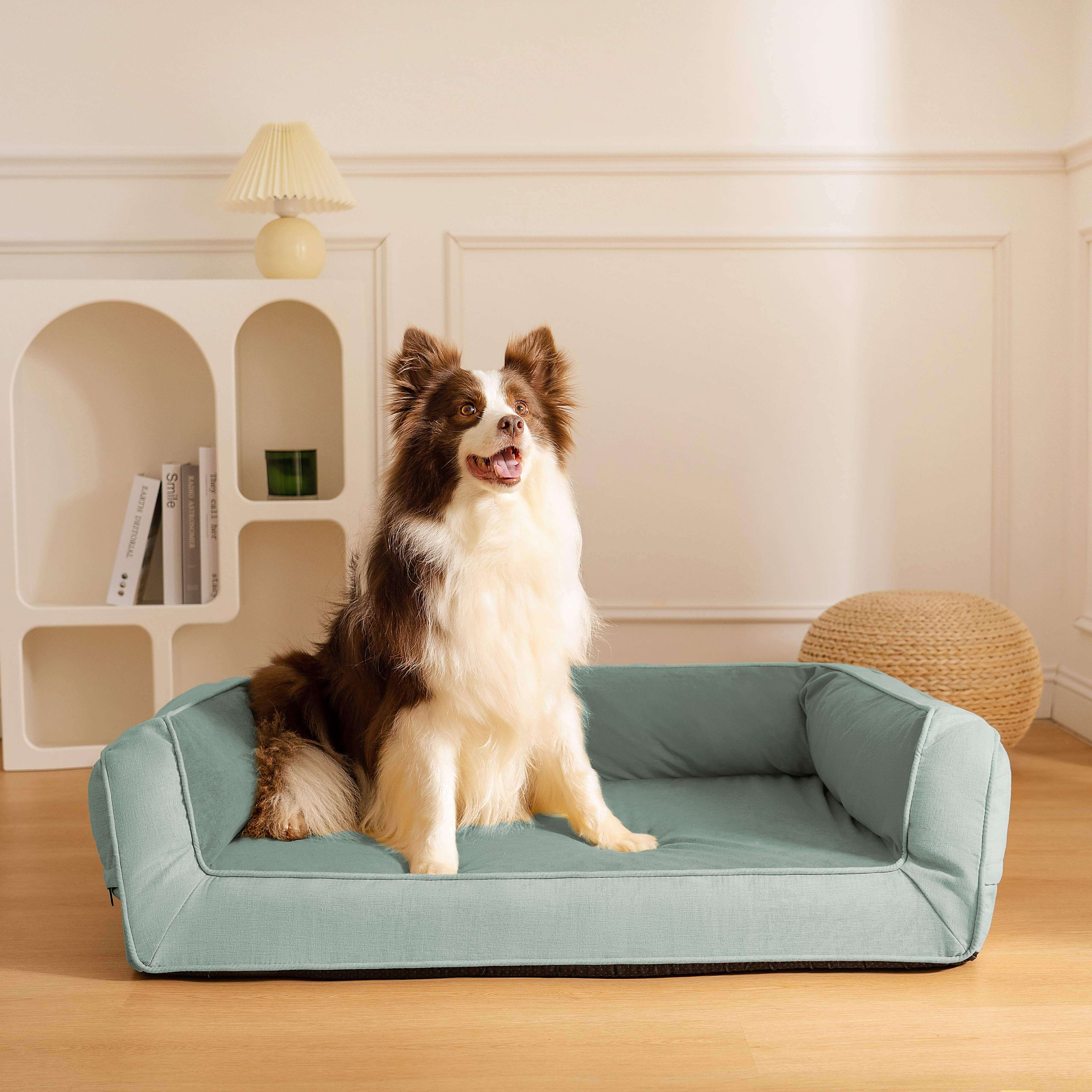 Sofa Lounge Orthopédique Complet pour Chien | Coussins Moelleux, Polaire, Antidérapant