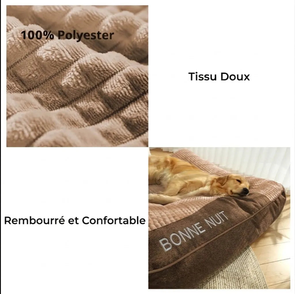 Tissu épais type velours cristal coloris marron